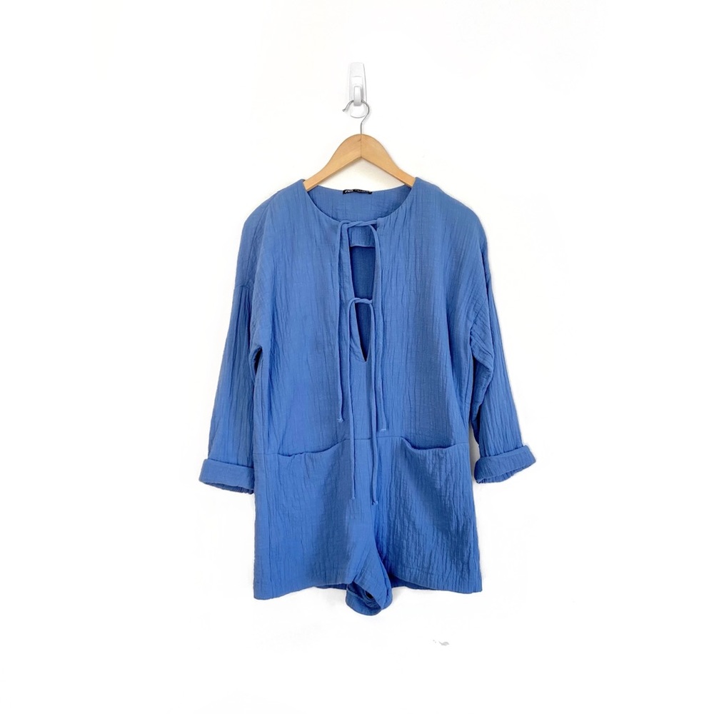 Zara Textured Weave Romper
